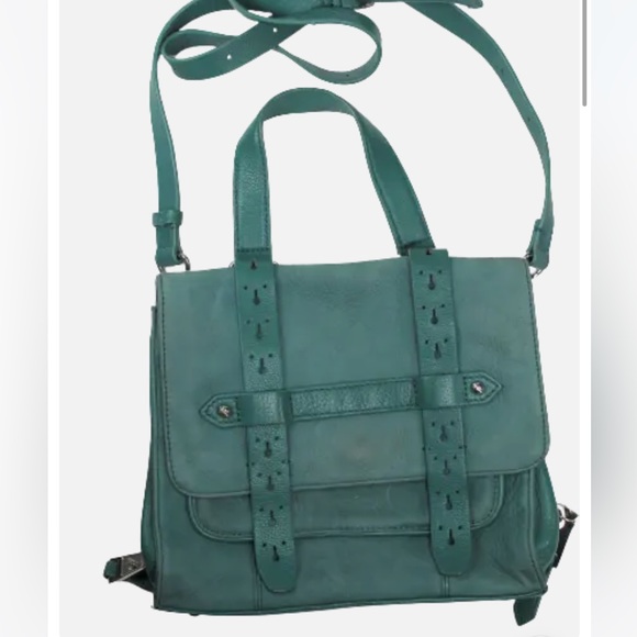 Aimee Kestenberg $198 Leather Sammy Crossbody Bag in Evergreen NWT - Picture 1 of 5